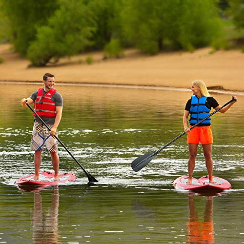 Lifetime Freestyle XL 98 Stand-Up Hardshell Paddleboard - 2 Pack (Paddles Included) Red