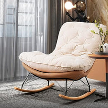 XAWSOP Modern Sofa Chair,Lounge Chair for Balcony Upholstered,Comfortable Indoor Bedroom Outdoor Camping Recliner,Ergonomic Chairs,