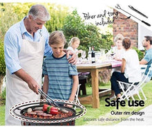 Fire Pits Outdoor Wood Burning Outdoor Fire Pits Round Fire Pit - Outdoor Bronze Fire Pit Metal Poker Iron, Mesh Ember and Spark Guard Screen Cover with Cover BBQ Cooking for Outside Camping Backyar