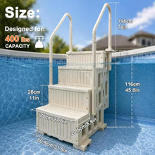 4-Step Pool Ladder Above Ground for 46-58 Inch Pools
