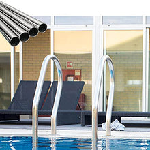 Swimming Pool Ladder Stainless Steel 2-Level and 3-Level Non-Slip Pedals Swimming Pool Bracket Escalator Large Private Swimming Pool Ladder Entertainment Facilities (Silver 138cm)