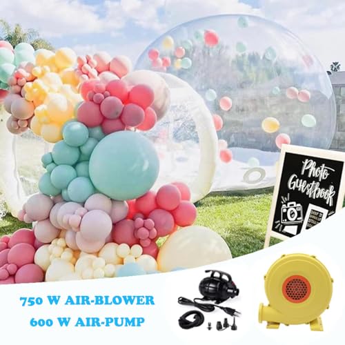 LA FEIER Inflatable Bubble House for Kids 10Ft Clear Dome Tent with Blower & Pump White