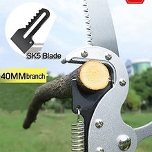Extendable Pruning Saw,24ft/7.2m Tree Pruner Extendable 4 Sections, with Sk5 Cutting Blade Pole Saw Lopper Long Reach Pole Pruning Saw