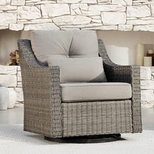CHITA Patio Wicker Chair, 360° Rocking Swivel Outdoor Rattan Chair
