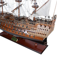 Old Modern Handicrafts Sovereign of The Seas Ship Model Natural Wood