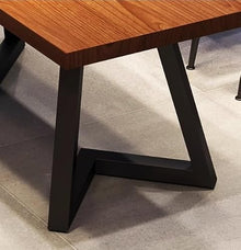JOSOGO Camping Wind bar Solid Wood Tables and Chairs Qing bar Industrial Wind Booth Sofa Barbecue Cafe Bistro Sofa(1 Table with 2 Chairs)