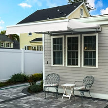 Awntech 12' Maui Right Motor (12' x 10') Retractable Patio Awning, White