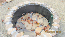 HIGLEY FIRE PITS Large 105 inch Diameter Steel Metal Fire Pit Campfire Ring 12 inch Deep