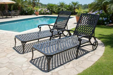 KEIKI Chaise Lounge Chair Outdoor Set of 2, Aluminium Cast Patio Lounge