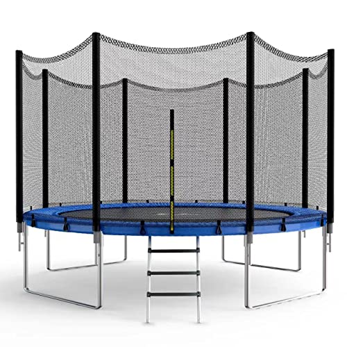 Simple Deluxe 14FT Trampoline with Safety Enclosure and Ladder Blue