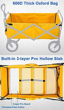 JKSVTF Trolley Multifunction Portable Hand TrucksFoldable Folding Wagon Utility Wagon Cart Outdoor Garden Camping Wagon Sports Wagon Heavy Duty
