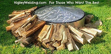 43 inches Fire Pit Conical Shape Cover Lid Top Spark Screen, 43Swirl