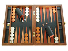 Zaza & Sacci Wood Backgammon Board Game Set Medium Brown/Black 16 Inch