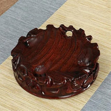 bonsai pot stand Wooden Carving Display Pedestal Crafts Tea Sets Base(XXL)