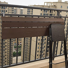 Adjustable Folding Outdoor Hanging Balcony Bar Table for Railings Wall Mounted Patio Garden Side Table Lifting Desk 60X27cm/23.6X10.6In,120x27cm/47.24x10.6in