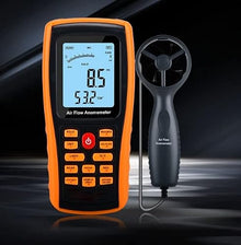FRAHS Handheld Anemometer, Portable Digital LCD Backlight Wind Speed Air Volume Measurer, for Measuring Wind Speed