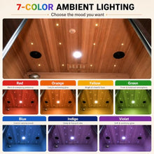 3 Person Full Spectrum Infrared Sauna with Red Light, Canadian Red Cedar