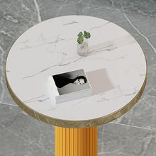 CHmrfvqtus Couch Side Table Home Luxury Stone Slab Coffee Table & Side Nordic-Style Round Reception for Living Room