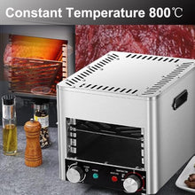 Automatic Steak Smoker Broiler,Electric Steak Broilerw/Glove,1700w Indoor Commercial Steak Grill-4/8 Grilling Slots,Time Temperature Adjustable For Beef Chicken Vegetables,B