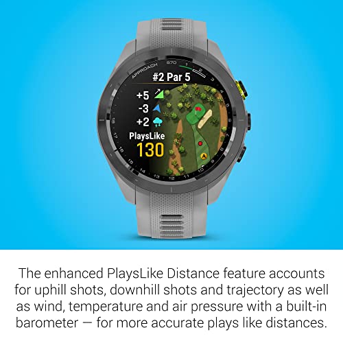 Garmin Approach S70 Premium GPS Golf Watch Powder Gray
