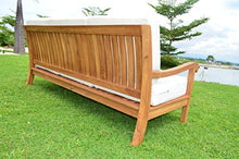WholesaleTeak New Luxurious 6 Piece Teak Sofa Set - 3 Seater Sofa, 2 Lounge Chairs, 1 Ottoman, 1 Coffee Table and 1 End Table - Furniture only - Napa Collection #WHSSNP