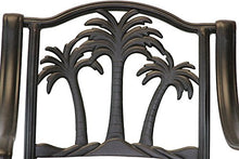 theWorldofpatio Palm Tree Cast Aluminum Powder Coated Barstool Set of 6 Antique Bronze