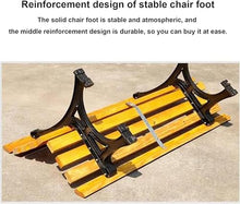 ERoomQ Outdoor GThe Bench,59 inch Outdoor Park Chair Bench, Outdoor GThe Solid Wood Bench Balcony Chairs, Backrest Bench Patio Decoration seat (1.5m)