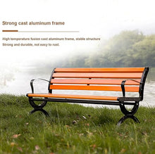 ERoomQ Outdoor GThe Bench,Outdoor GThe Patio Bench, Can Load 400kg seat with backrest, Anticorrosive Solid Wood Outdoor Long Benches and Chairs (1.5m Without backrest)