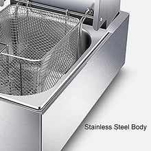 Commercial Gas Fryer With Seasoning Box Stainless Steel Outdoor Cooker Chicken Chip Fryer For French Fries Restaurant Home Kitchen