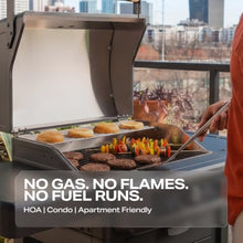 Current® Model G+ Dual Zone Smart Electric Grill, Slate