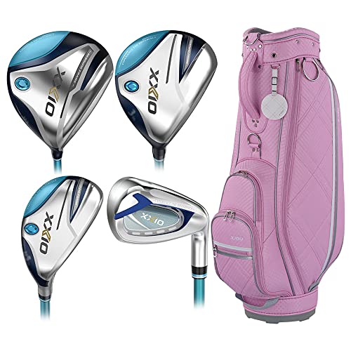 XXIO 2022 Women 12 Premium Full Set RH 10 Clubs + 1 Cart Bag Pink