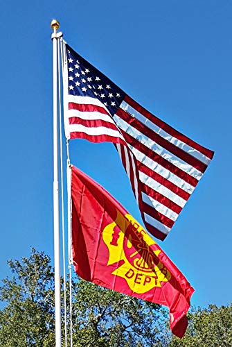 Telepole Manufacturing Inc 25' Superior 1 Telescoping Flagpole Silver
