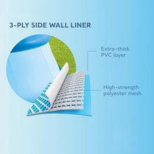 15ft x 33in Round Inflatable Outdoor Swimming Pool w/Filter Pump & Filter