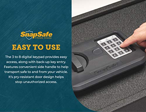 SnapSafe Trunk Safe II Vehicle Gun Safe Black