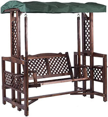 KYTGFH Patio Swing Porch Hang Club Bench Chair,Outdoor Patio Swing with Stand,Rocking Chair Wooden Garden Swing Outside Furniture Patio Swing Outdoor Lounge Chair