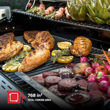 Nexgrill Deluxe 6-Burner Gas Grill, Ceramic Side Burner & Rotisserie Kit