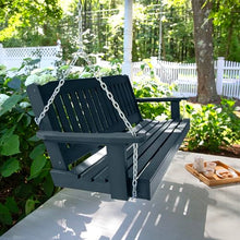 Highwood Lehigh Porch Swing, 5 Feet, Federal Blue