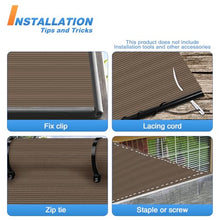 TANG Sun Shade Fabric Roll 8'x150' Shade Cloth for Garden Brown HDPE Mesh Shading Pergola Cover Replacement Canopy, 95% Blockage Sunshades for Outdoor Patio Backyard Plant