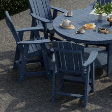 Wildridge® Heritage 60” Pub Table Set, Patriot Blue - Outdoor All-Weather Poly Furniture for Patio, Porch, Deck