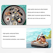JDXQBLD Floating Tray Luxury Floating Serving Tray Table and Bar Swimming Pool Floats for Adults for Sandbarsand Parties Brunch Food on The Water 39x19.6x7.8 Inche