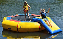 Island Hopper 10' Bounce N Splash Water Park with Bouncer Slide Yellow
