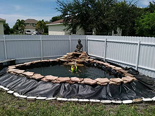 AmericanTilapia 40x60 Pond Liner Waterproof Industrial Grade Tarp