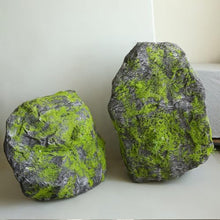 Artificial Moss Landscape Stones, Realistic Decorative Fake Rocks
