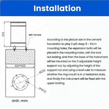 SKESTORE Rainfall Alarm Sensor View of Precipitation Double Tipping Bucket Transmitter Meteorological Rainfall Sensor Rain Gauge(0.2MM 0-5V)