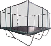 Galactic Xtreme Rectangle Trampoline with Net Enclosure 14x16 Green