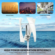 Fablestoryem 14000W Wind Turbine Generator Kit with MPPT Controller,12V/24V/48V/110V/220V Wind Turbine Vertical Wind Generator Kit, Electricity Producer Equipment, Home Power Energy Kit,Color-12V
