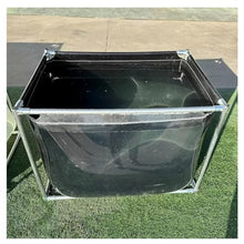 Aquarium Pool Pond with Transparent Clear Viewing Panel and Drain Valve, PVC Canvas Fish Pond with Steel Frame, Large Collapsible Outdoors Tarpaulin, for Fish and Shrimp Breeding(Black,1.5x1x0.6m)