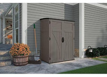 Suncast 54 Cu Ft Medium Vertical Storage Shed, Stoney, Made in USA