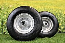Antego 13x6.50-6 Flat Free Tire & Wheel, Replaces Hustler 604898, Set of 2