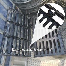 CYHTYM Ductile Iron Gully Grid Drain Cover and Frame Heavy-Duty Drainage Grates Outdoor, Suitable for Gardens, Garages, and Courtyards(75x45x3cm/29.5x17.7x1.2in)